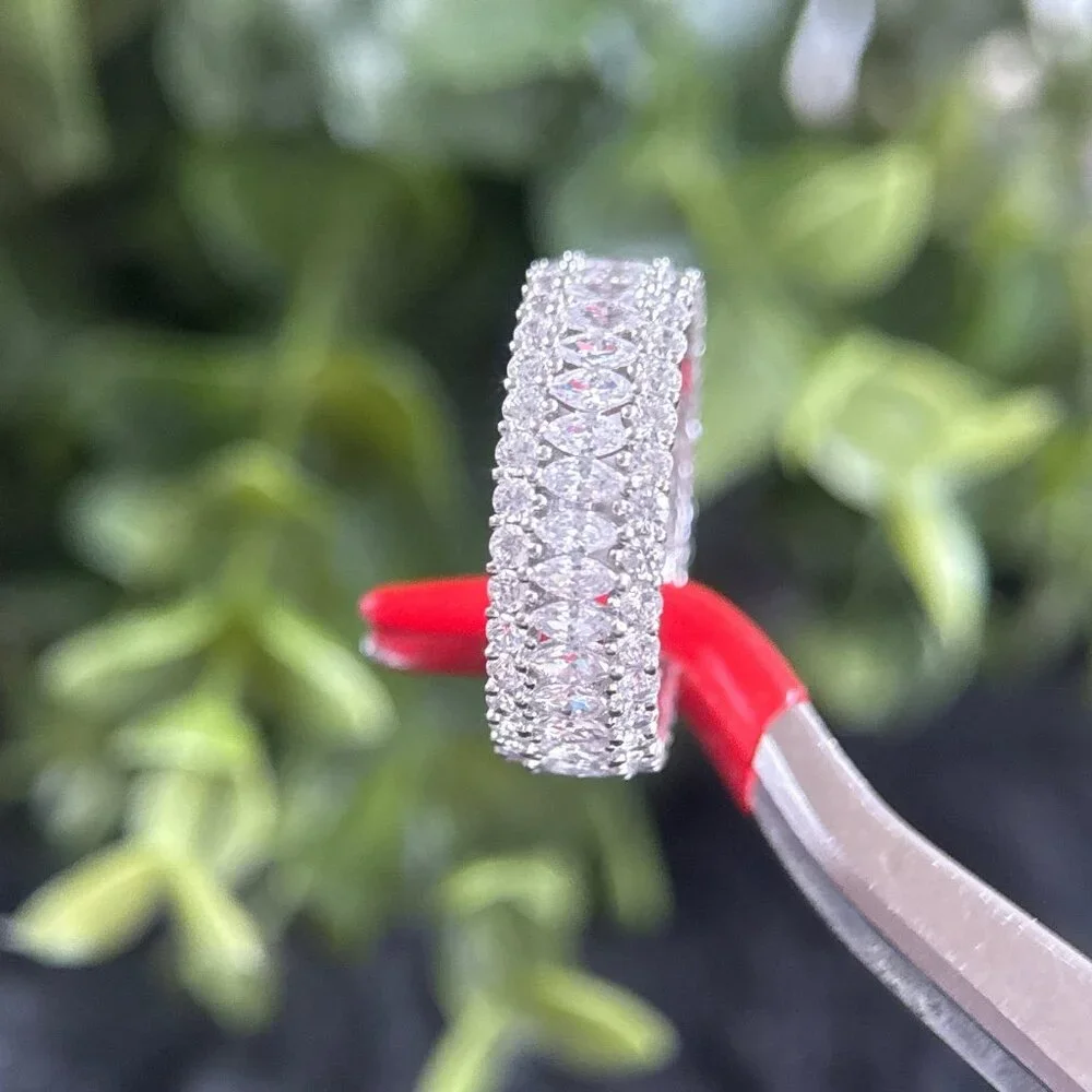 Silver 925‎ Eternity Cz Band